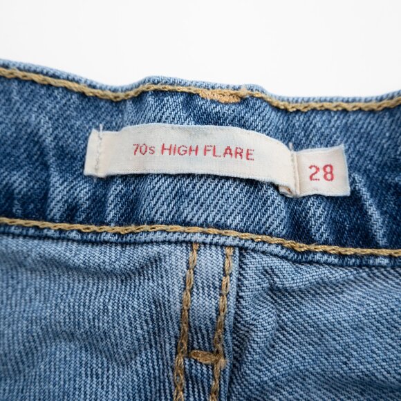 LEVI'S Premium 70's High Flare jeans size 28 - Picture 3 of 11